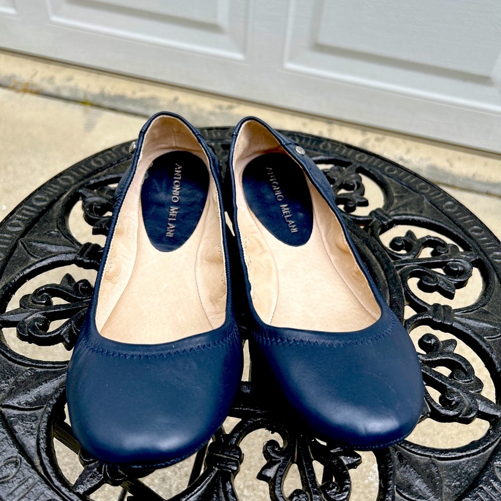COPY - Antonio Melani Navy Blue Ballet Flats